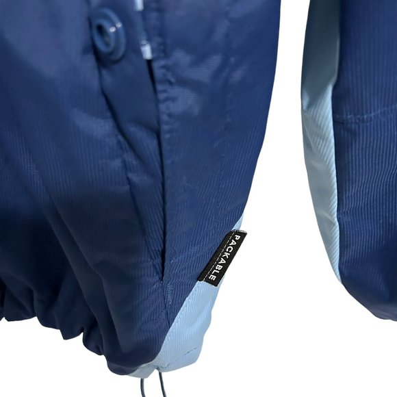 Columbia Sportswear Womens Coat Large Blue Packable Jacket Coat Waterproof - Picture 3 of 7